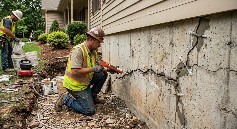 Cracked Foundation Repair in Millburn, NJ