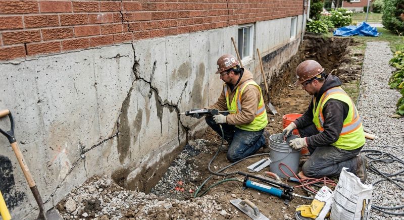 Cracked Foundation Repair in Union City, NJ