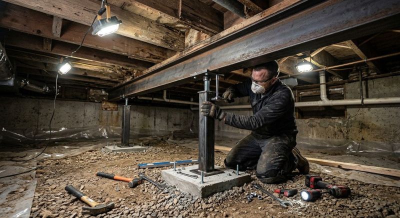 Crawlspace Structural Repair in Passaic County, NJ