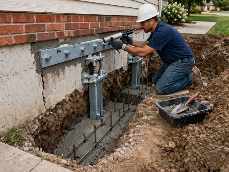 Sinking Foundation Repair in Hackensack, NJ