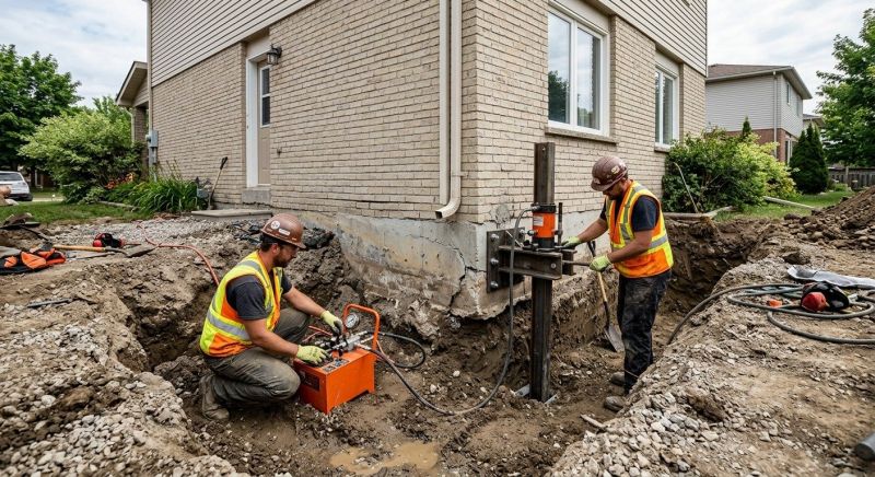 Sinking Foundation Repair in Irvington, NY